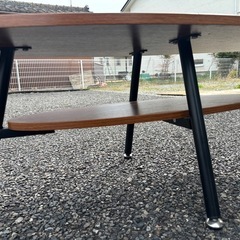 【塩尻市引き取り限定】おしゃれなローテブル センターテーブルの画像