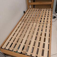 【4/29午前中まで、解体できる方】無印良品 シングル ベッドフ...