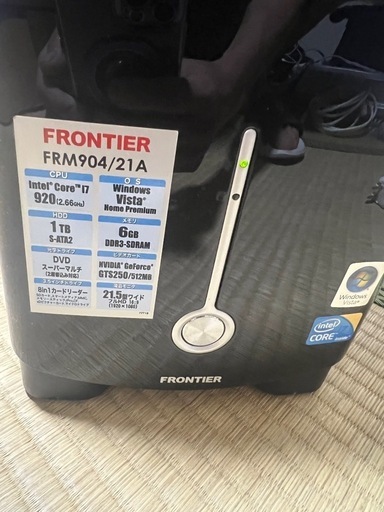 【一部予約販売】 FRONTIER FRM904/21A Core i7 デスクトップPC (Thuyen Ut) 今宿 外付けハードディスク・ドライブ