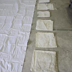 【値下げ致しました】白防炎シート　合計8シートの画像