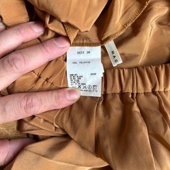 MACPHEE テラコッタ　ロングプリーツスカート　36の画像