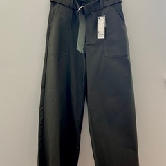 GU 新品　チノウエストベルトベイカーワイドパンツ