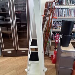 ★ジモティ割あり★  ミラー付き収納 ホワイト H161×D38×W37 クリーニング済み TK4973の画像