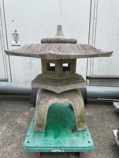 ④ 灯篭　雪見灯籠　燈篭　庭　古民家　飾り　高さ75cm