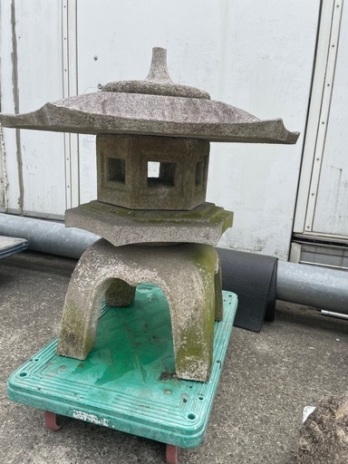 ④ 灯篭　雪見灯籠　燈篭　庭　古民家　飾り　高さ75cm