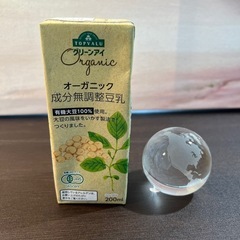 ガラスの地球儀　　置物の画像