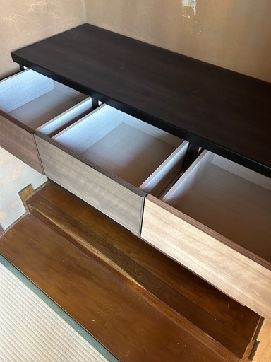 美品】ニトリローチェストダークブラウン (かたせ) 穂高の収納