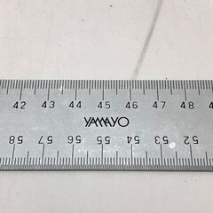 stp-3137　ヤマヨ　定規　1m　100cm　左右両基点両切タイプ　ステンレス　艶消し　直尺　ものさし　検査　製図の画像