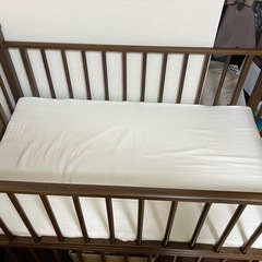 ［取引中］ベビーベッド、マットレス、マットレスカバー　120cm...