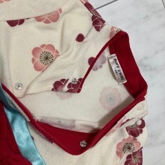 女の子　80サイズ　袴風ロンパースの画像