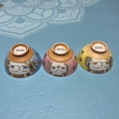 可愛いご飯茶碗の画像