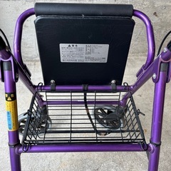 竹虎　歩行車　ハッピーミニ　カゴ付き　歩行器　手押し車　移動用品　介護　ブレーキ付き　の画像