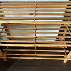 天然素材　収納ラック　シェルフの画像