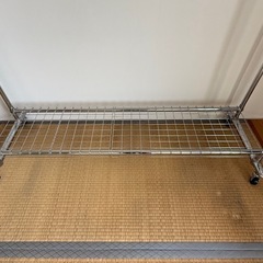 2段式 衣類　ハンガーラック ステンレス製 お譲りしますの画像