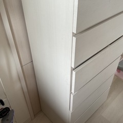 🧺 シンプルで使いやすい！ニトリの6段ハイチェスト【エレアK 60 WH】の画像