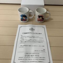 【非売品・新品・未使用品】ジョージア 名探偵コナン オリジナルペアマグカップ 工藤新一×毛利蘭 当選品の画像