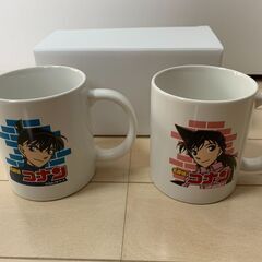 【非売品・新品・未使用品】ジョージア 名探偵コナン オリジナルペアマグカップ 工藤新一×毛利蘭 当選品の画像