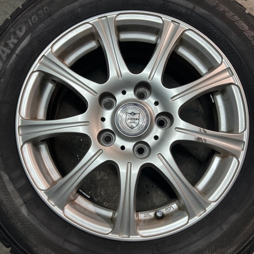 JOKER WEDS 中古車アルミホイール4本セット15インチ 15×6J+435穴
