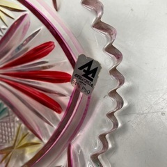 ☆値下げ☆A2504-636 アデリアクリスタル クリスタルガラス花器 中古 幅約14cm 高さ約22cmの画像