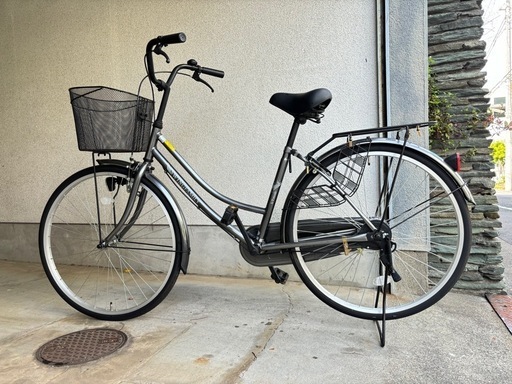 【お譲り先決定】美品  S-tech(サカモトテクノ) 26インチ シティサイクル ママチャリ　カゴ付き