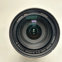 Canon キャノン望遠レンズ EFS18-200mmの画像