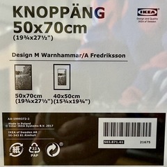 IKEA  イケア　クノッペング額縁(50x70cm)