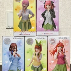 【バラ売り可】 五等分の花嫁∽ 中野一花　中野二乃　中野三玖　中野四葉　中野五月　5体セットの画像