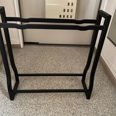 山崎実業(Yamazaki) ダンベルラック ブラック W52×D17×H54.3cm タワー tower 【完成品 組立不要】 筋トレグッズ 収納ラック 1964の画像