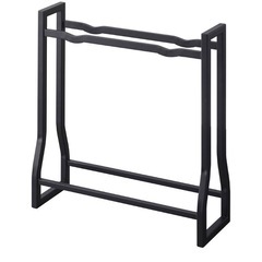 山崎実業(Yamazaki) ダンベルラック ブラック W52×D17×H54.3cm タワー tower 【完成品 組立不要】 筋トレグッズ 収納ラック 1964の画像