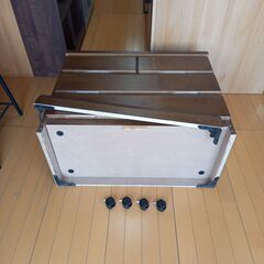 未使用訳あり 天然木桐材　クローゼット 幅80 奥行40 3段　ブラウン色 日本製 国産 完成品 タンス 木製　四段　引き出し 収納用品の画像