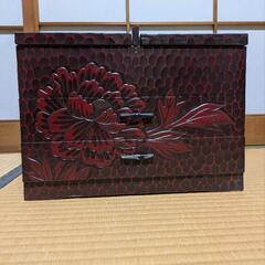 裁縫箱鎌倉彫り昭和レトロジャンク品 (サクラ) 岡町のインテリア