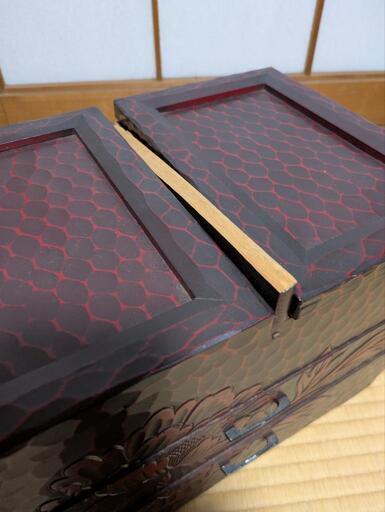 鎌倉彫 乱れ箱 入れ子 昭和レトロ アンティーク