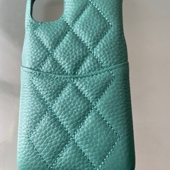 ★新品未使用★ターコイズ キルティングレザー iPhone12p...