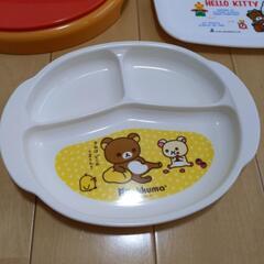 美品★アンパンマン、リラックマ、ハローキティ　子供用ワンプレートの画像