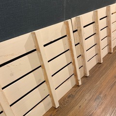 スノコ すのこ 簀 2枚セット　白塗装　の画像