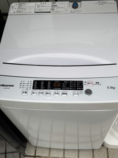 超美品　Hisense 洗濯機　5.5kg 2024年製