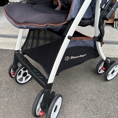 スマートエンジェル ベビーカー 西松屋 幌付き 折りたたみ 中古品 ①の画像