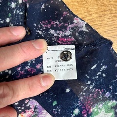 レイカズン　薄手の長袖ブラウス　Fの画像