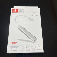 TYPE-C接続　USB3.0 4ポートハブ