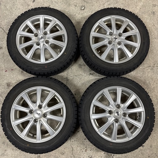 軽自動車など1555R14 スタッドレスタイヤ付き4本セット②