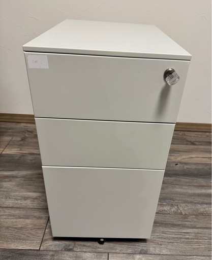 中古】デスクワゴン サイドワゴン 収納 引き出し オフィス 3段 中古】デスクワゴン サイドワゴン 収納 引き出し オフィス 3段