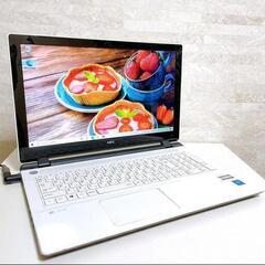 【おしゃれなデザイン★】4月分④　NEC ノートパソコン 大容量メモリ搭載 スムーズ動作 Webカメラ付き 仕事•オンライン会議に最適の画像