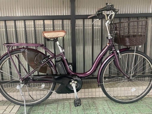 🔹電動アシスト YAMAHA Pas Natura 紫 (Key-West) 子安の電動