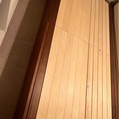 【直接引取のみ】無印良品　木製シングルベッド収納付ウォールナット...