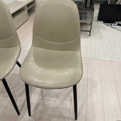 MODERN DECO　ヴィンテージ調デザイナーズシェルチェア 2脚セットの画像