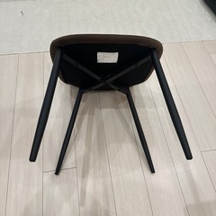 MODERN DECO　ヴィンテージ調デザイナーズシェルチェア　ベルベット調の画像