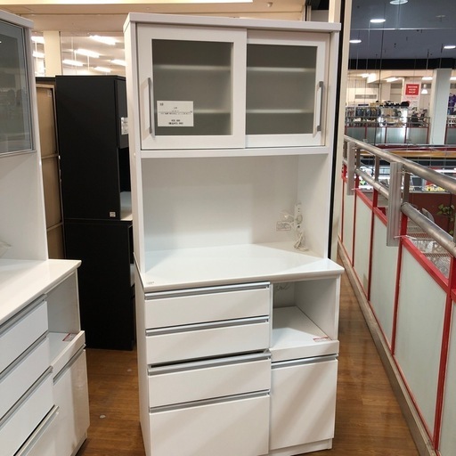 N646☆ニトリ製☆レンジボード☆カップボード☆食器棚☆幅590mm N646