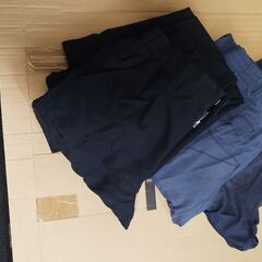 黒WORKMAN＋２着付き(補修アリ)	作業用ズボン　