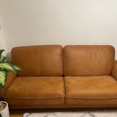 【美品】関家具 ソファ 3人掛けソファ