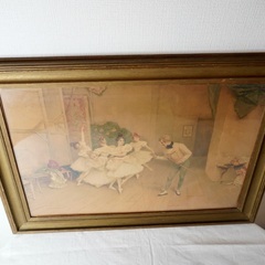 フランス アンティーク 1890年代 絵画の画像